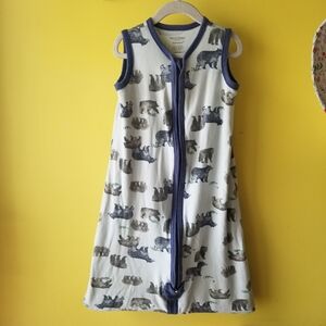 Burt's Bees Baby Beekeeper Bear Print Sleeveless Baby Sleep Sack Size M